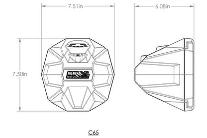 2016-2022 CanAm Defender Cage-Mount 6.5in Speaker Pods