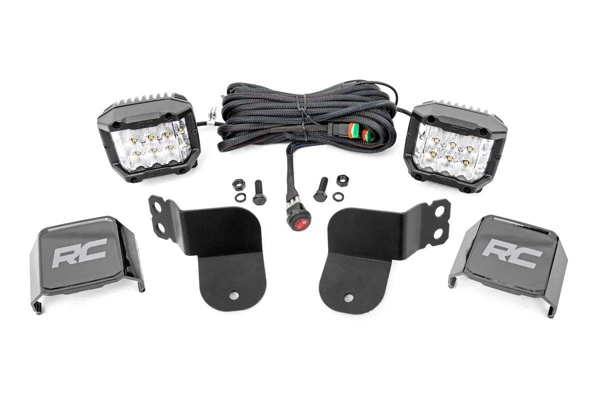 LED Light | Cage Mount | 3" OSRAM | Wide Angle | Polaris General (16-22)/General 4 (17-22)