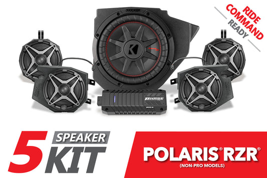 2014-2023 Polaris RZR SSV 5-Speaker Plug-&-Play System for Ride Command