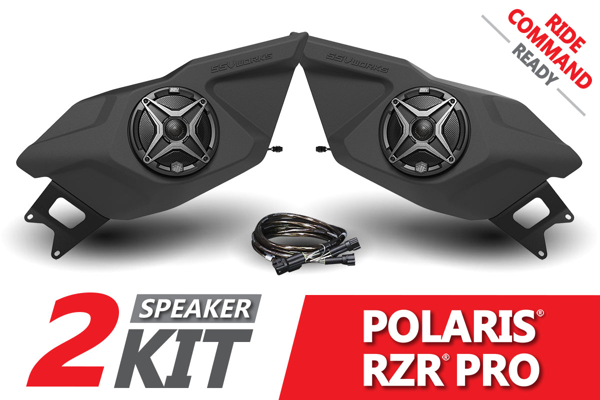 2021-2023 Polaris RZR Pro 2-Seater Door Speaker-Pods for Ride Command