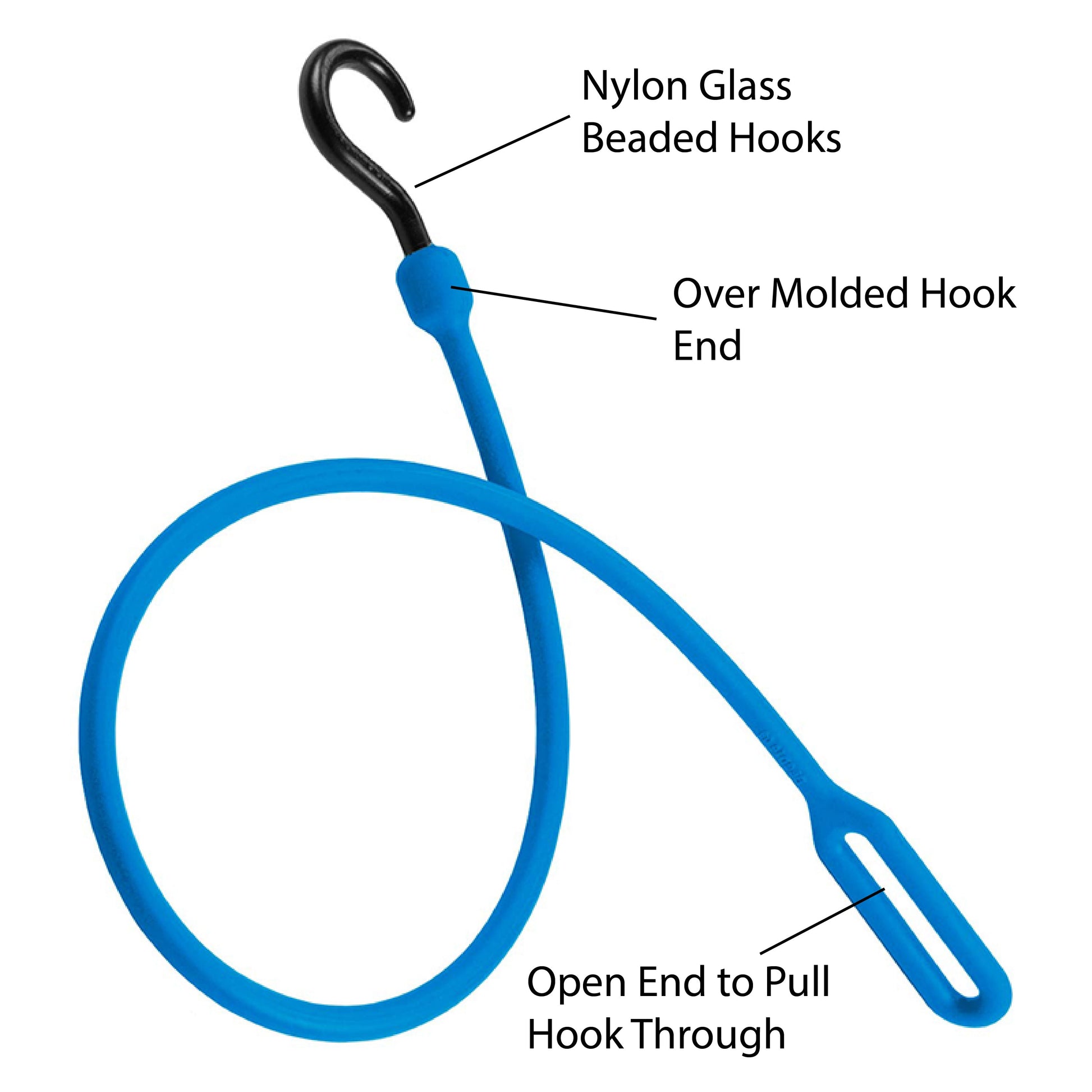 30" Loop End Easy Stretch Bungee Cord 4 Pack - BIHLERFLEX- Premium Tie-Down Products